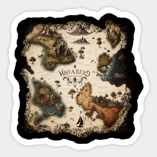 Fantasy Book - Fantasy Map Sticker